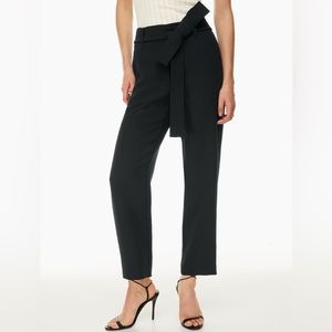 Aritzia Wilfred Tie Front Pant Black Short Length